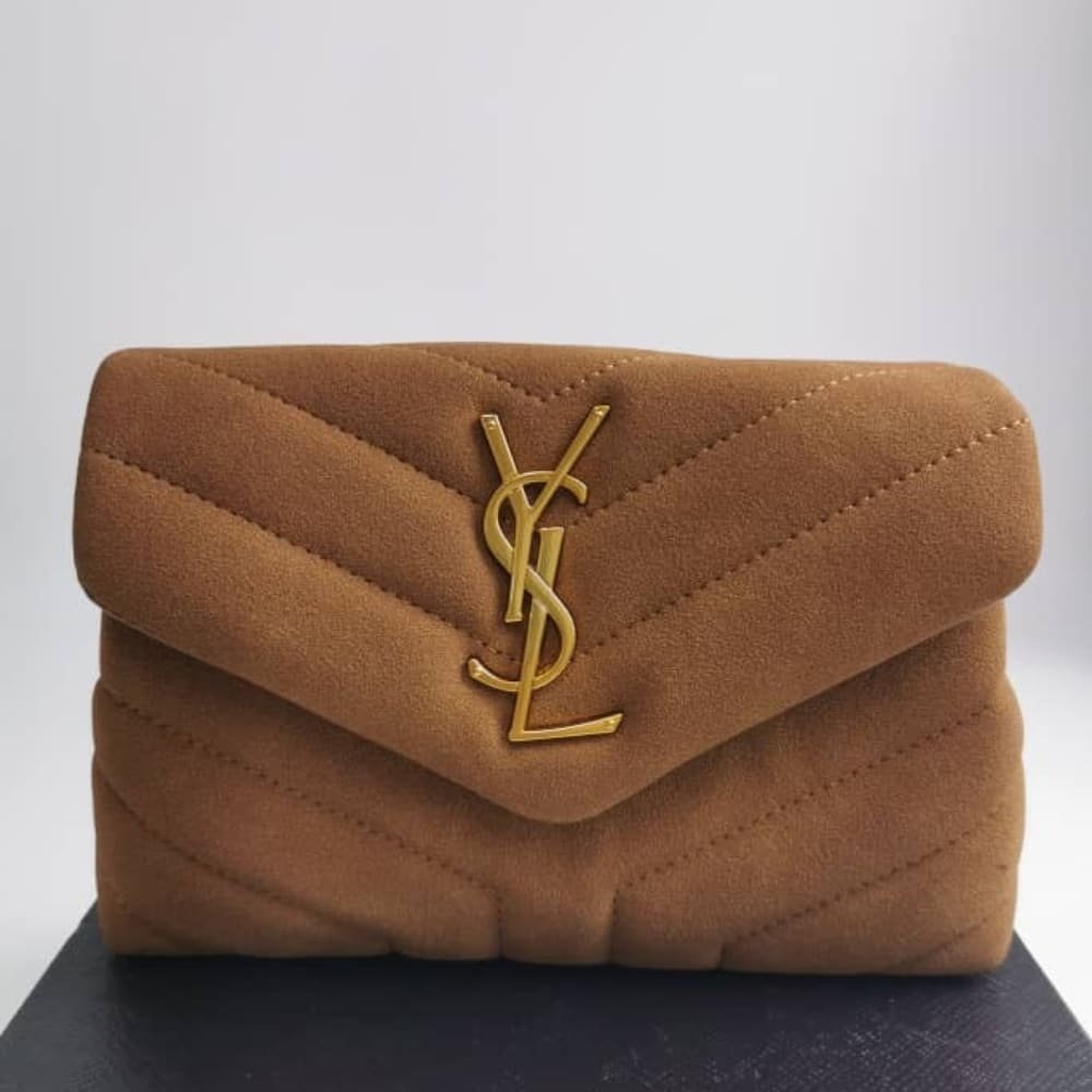 Sa1nt Lau*nt Loulou Small Shoulder Bag In Suede 22Cm
