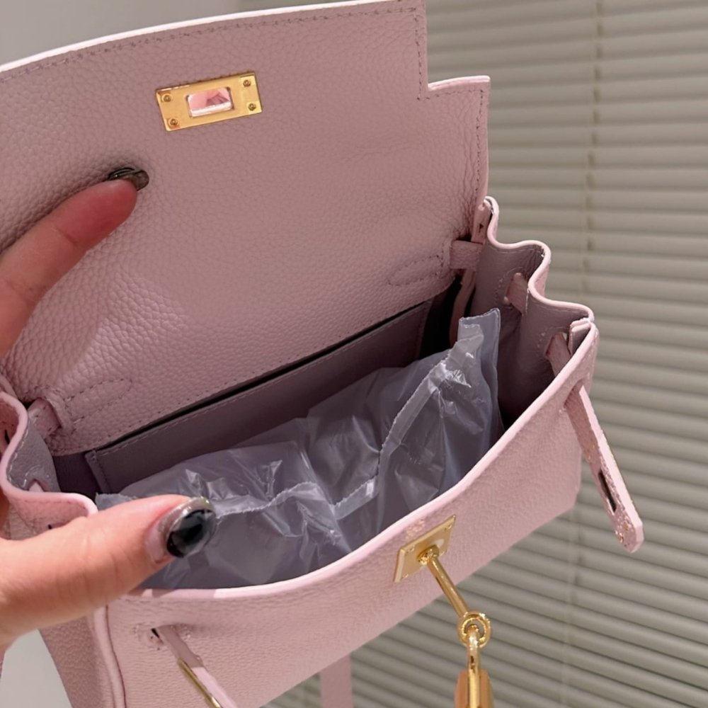 H**me5 Birkin 20 Togo Leather Light Pink 20Cm