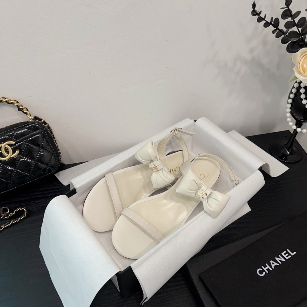 Ch**el Sandals White G46193 B18985 Naccu