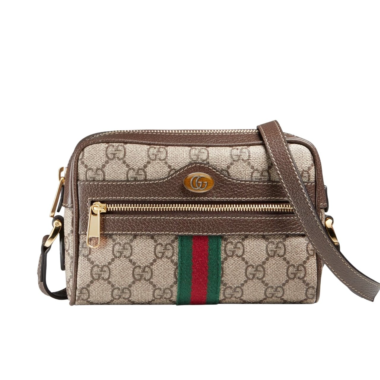 Gvc*1 Ophidia Mini Bag Beige And Ebony 17Cm 517350 96Iws 8745