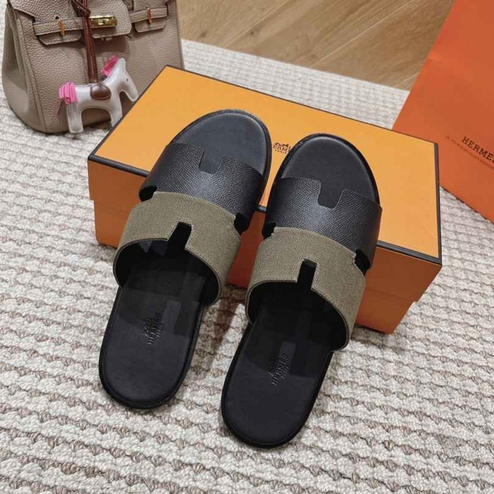 H**me5 Izmir Sandal Kaki And Noir H231812Zhk3400