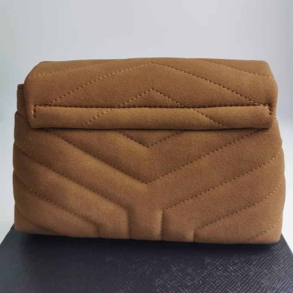 Sa1nt Lau*nt Loulou Small Shoulder Bag In Suede 22Cm