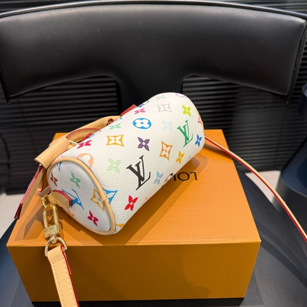 L0vis Vvtt0n X Takashi Murakami Nano Speedy White Multicolored 20Cm M13391
