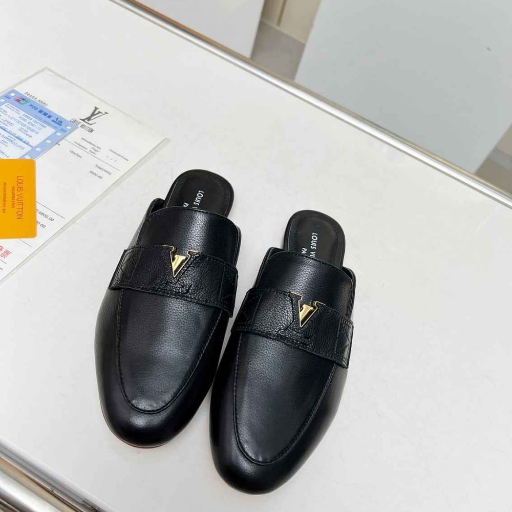 L0vis Vvtt0n Mare Open Back Loafer Noir 1Ach5W