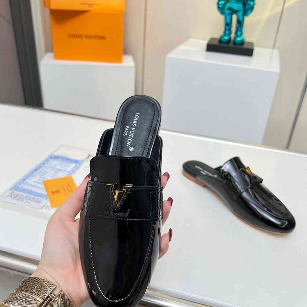 L0vis Vvtt0n Mare Open Back Loafer Noir 1Ach5W