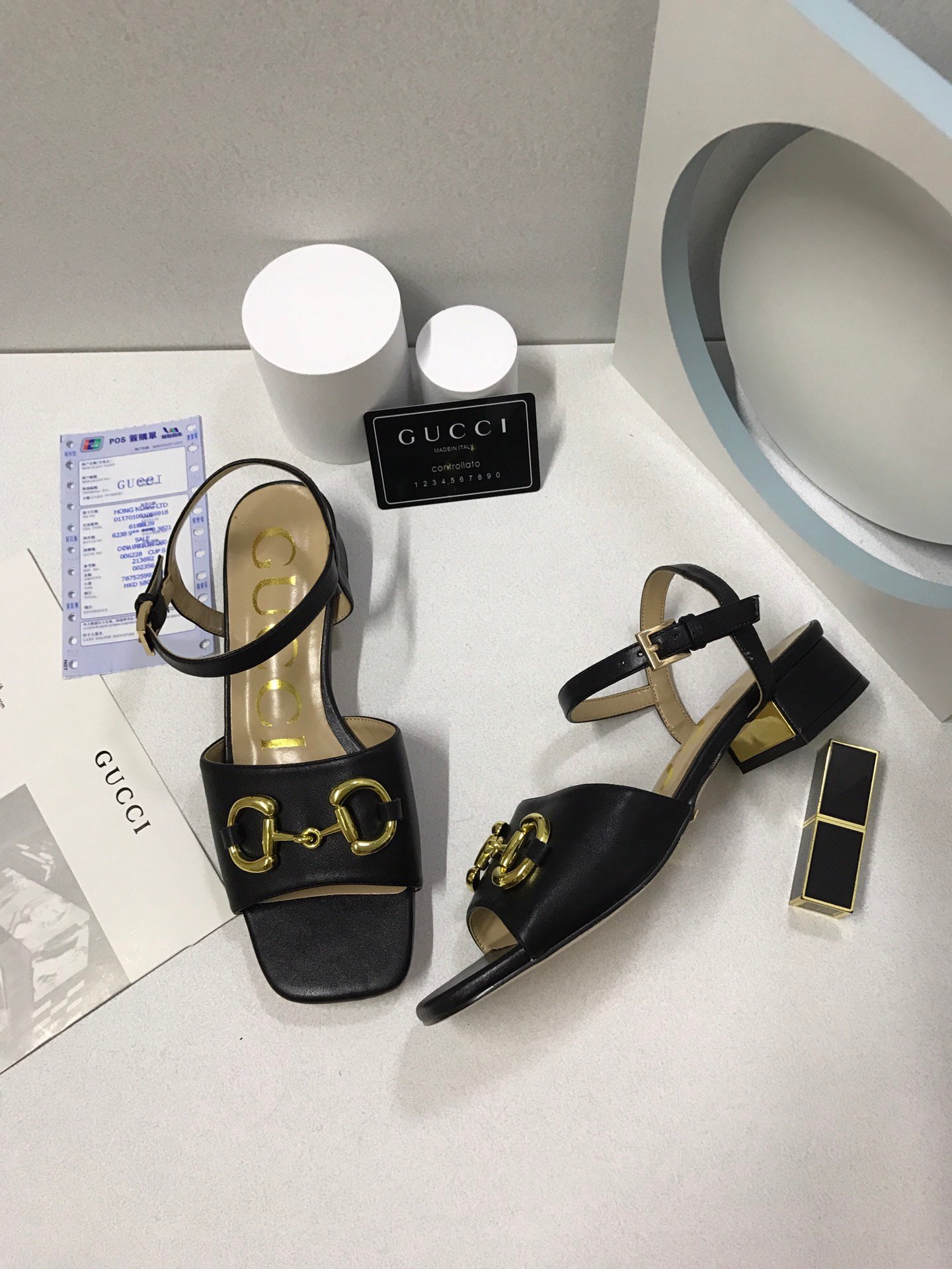 Gvc*1 Women’S Sandal With Horsebit Black 655413 Bko00 1000
