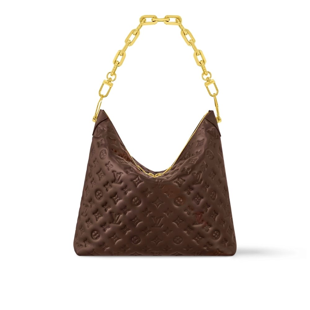 L0vis Vvtt0n Coussin Hobo MM Chocolat 30Cm M12072