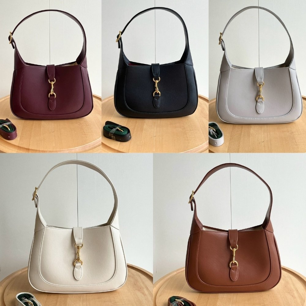Gvc*1 Jackie 1961 Medium Tote Bag Light Grey Leather 27Cm 782849 Aaddx 1741