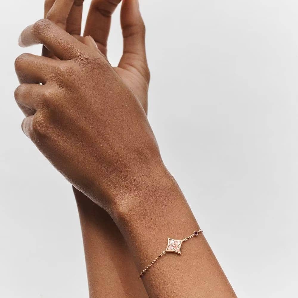 L0vis Vvtt0n Color Blossom Bb Star Bracelet Red Gold