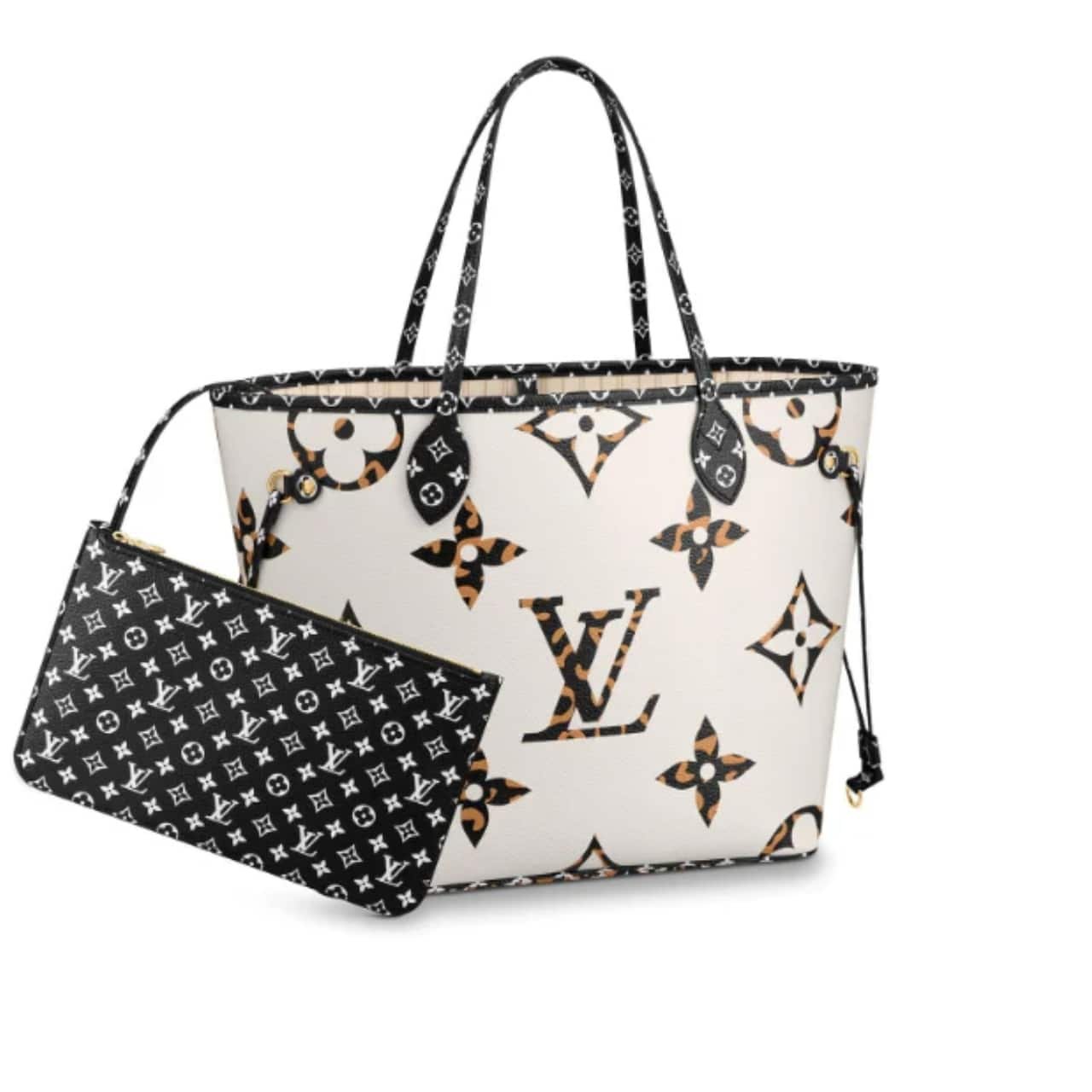 L0vis Vvtt0n Neverfull Mm Giant Jungle Ivory 31Cm M44716