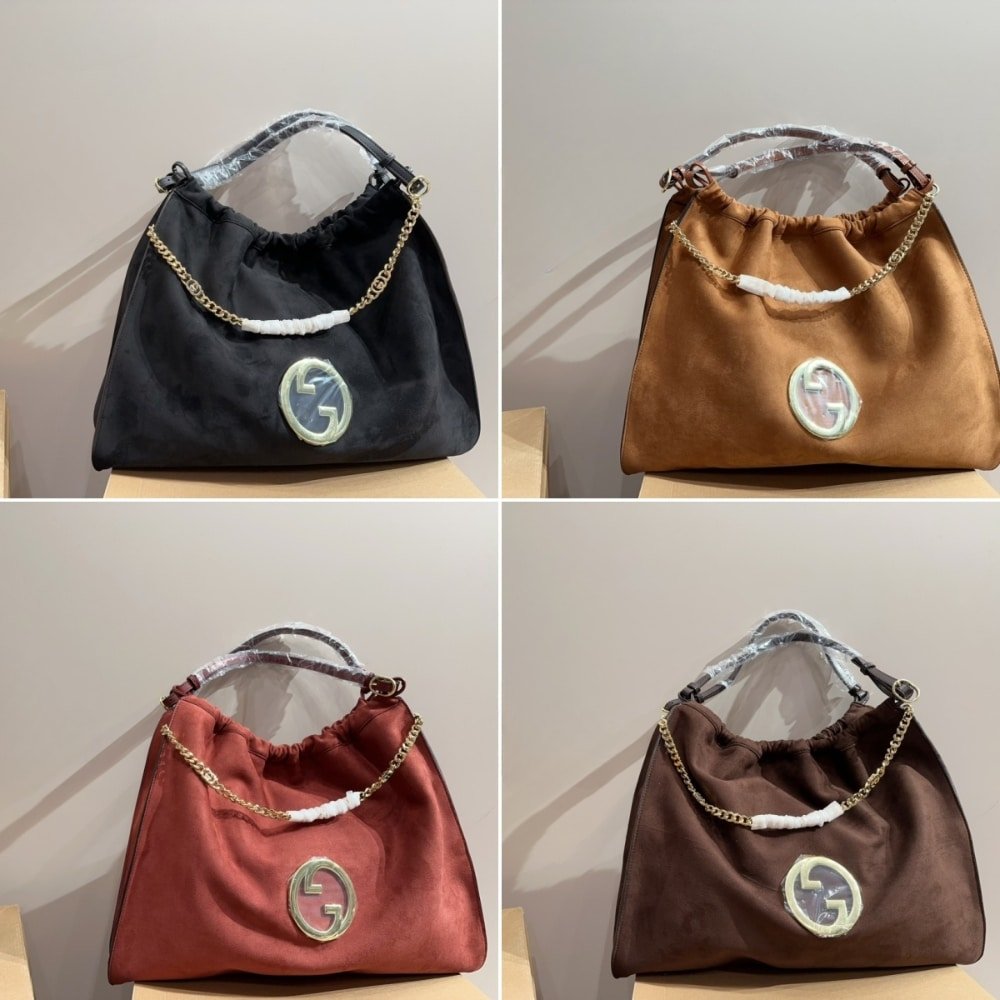 Gvc*1 Blondie Large Suede Tote Bag Brown 50Cm