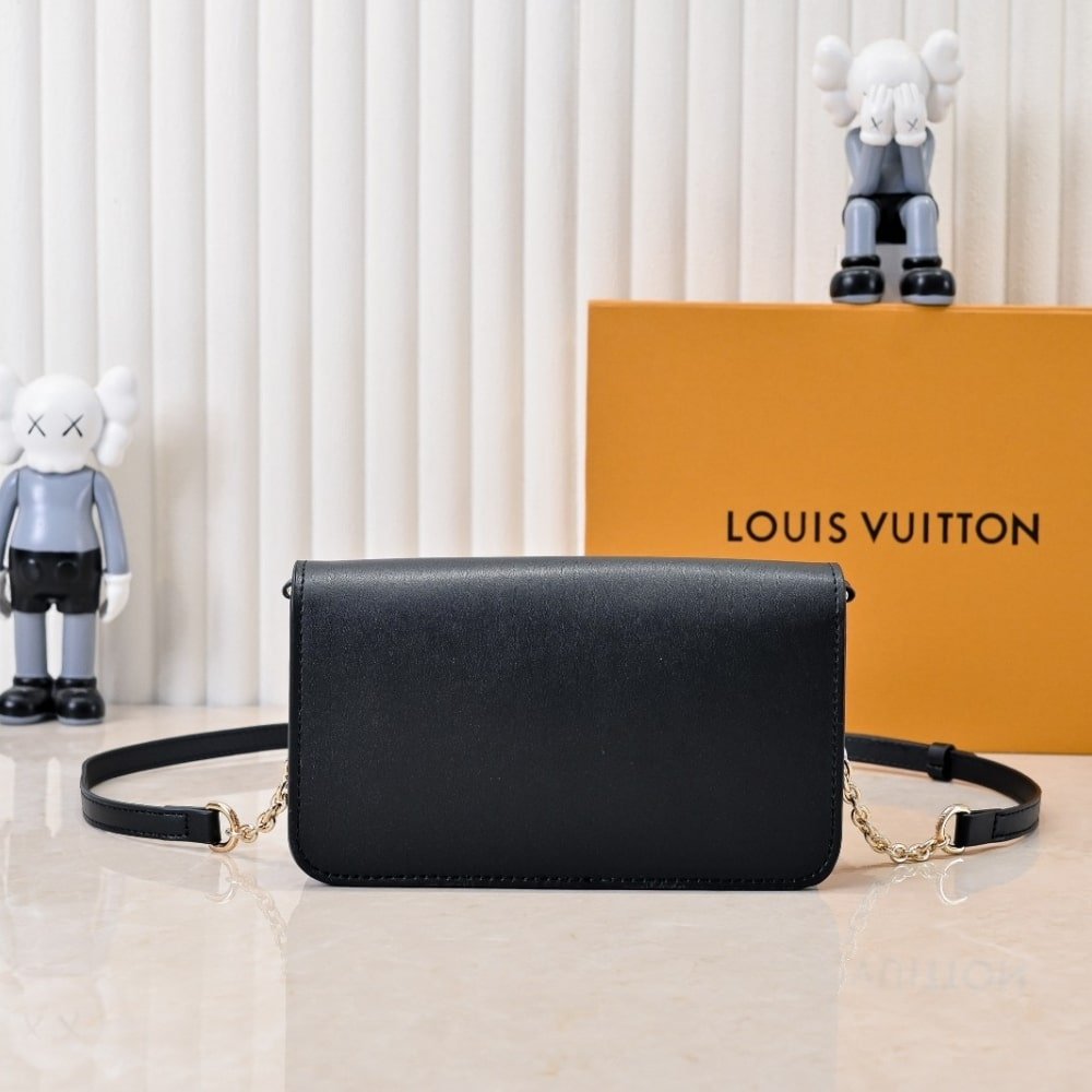 L0vis Vvtt0n Wallet On Chain Lv Bloom Black 20Cm M14564