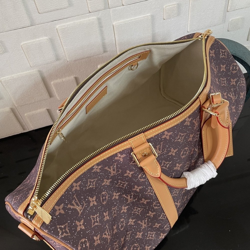 [S*per Vip 1:1] L0vis Vvtt0n Keepall Bandoulière 50 Satin Purple 50Cm M13977
