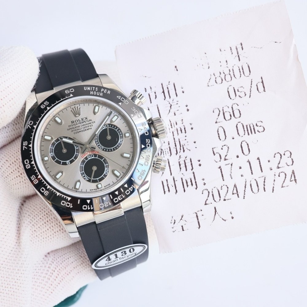 [S*per Vip 1:1] R01ex Cosmograph Daytona Silver Oysterflex 40Mm 116519Ln 0027