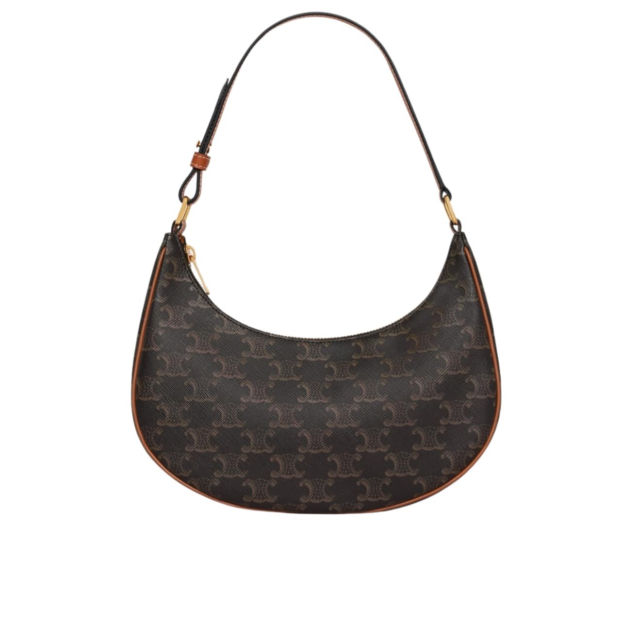 Ce1i*e Ava Bag In Triomphe Canvas And Calfskin Tan 193952Bzj04Lu