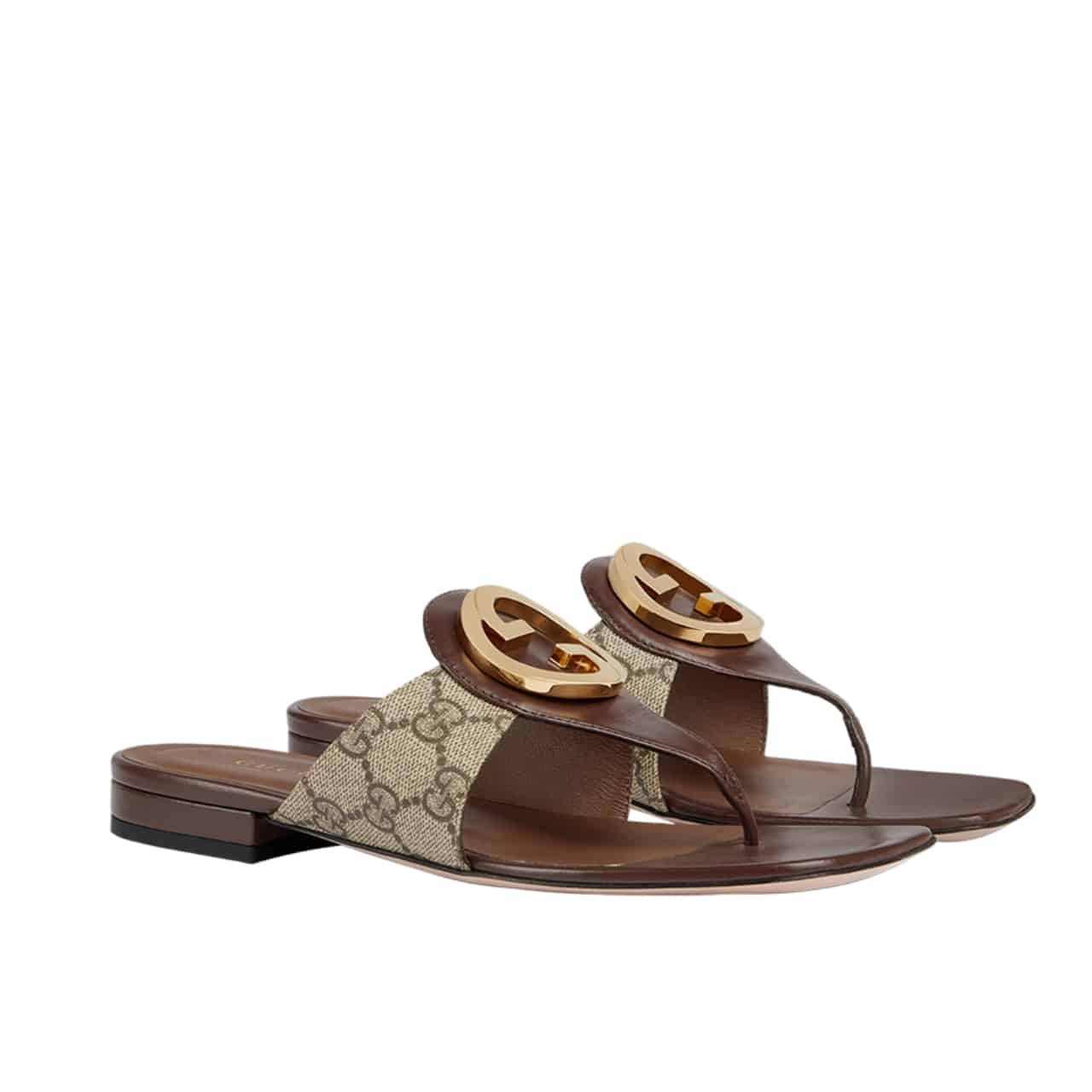 Gvc*1 Women’S Blondie Thong Sandals Brown 752659 9I650 9769