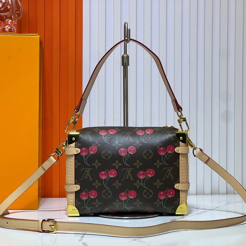 L0vis Vvtt0n X Takashi Murakami Monogram Cerise Side Trunk MM 21Cm Brown M14278