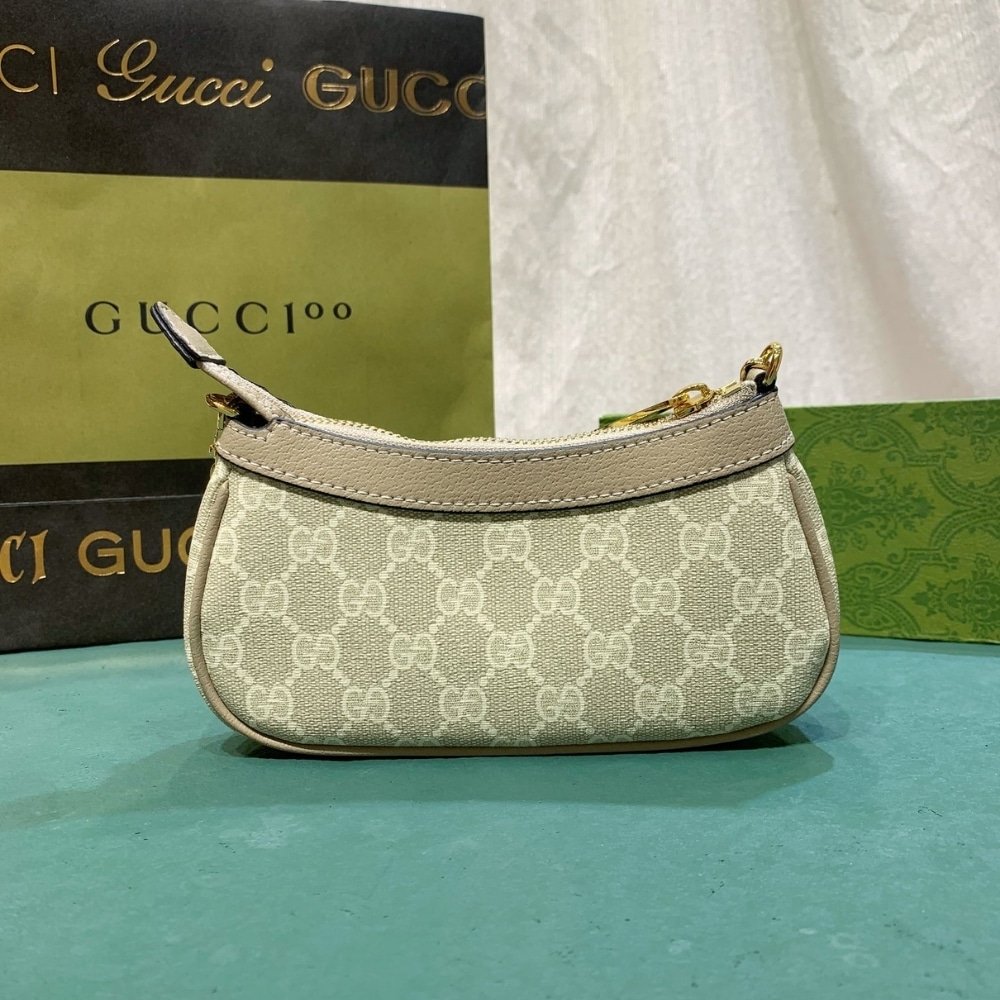 Gvc*1 Ophidia Mini Bag Beige And White 19Cm 764960 Facjt 9641