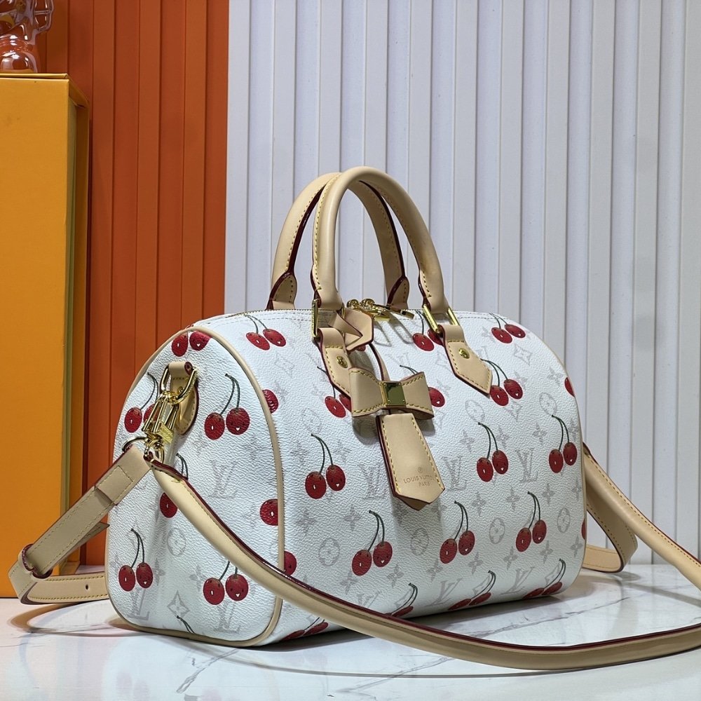 L0vis Vvtt0n X Takashi Murakami Monogram Cerise Speedy 30 White 30Cm M14238