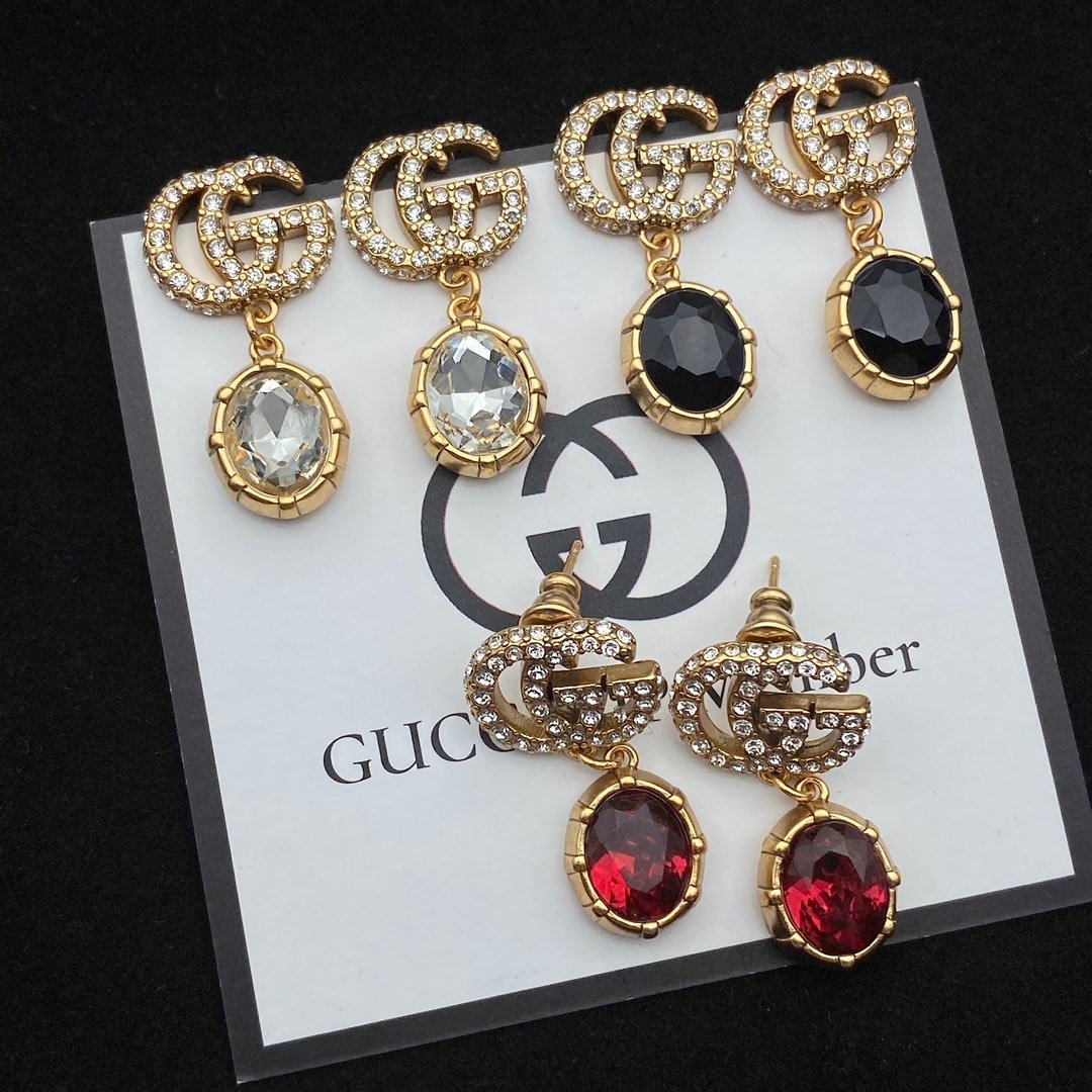 Gvc*1 Gg Crystal Drop Earrings