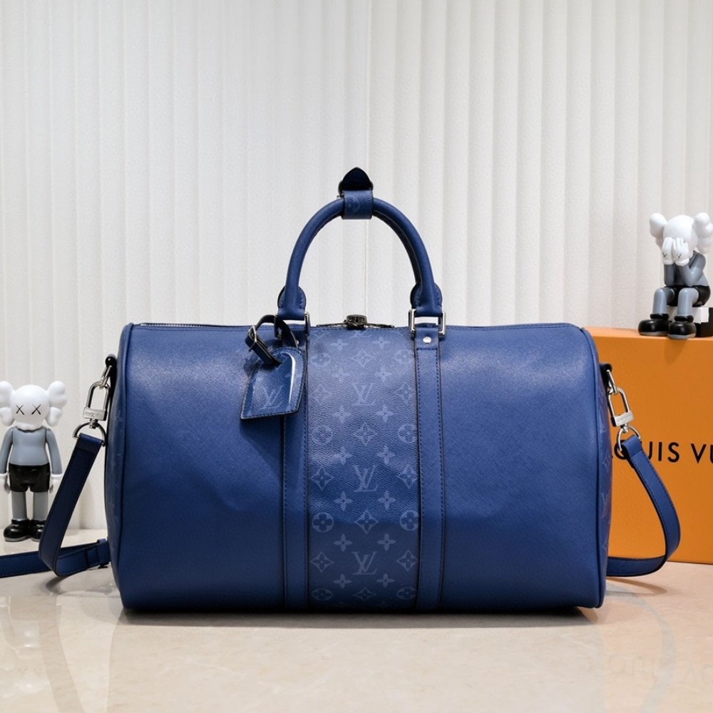 L0vis Vvtt0n Keepall Bandoulière 50 Taigarama Cobalt 45Cm M53766