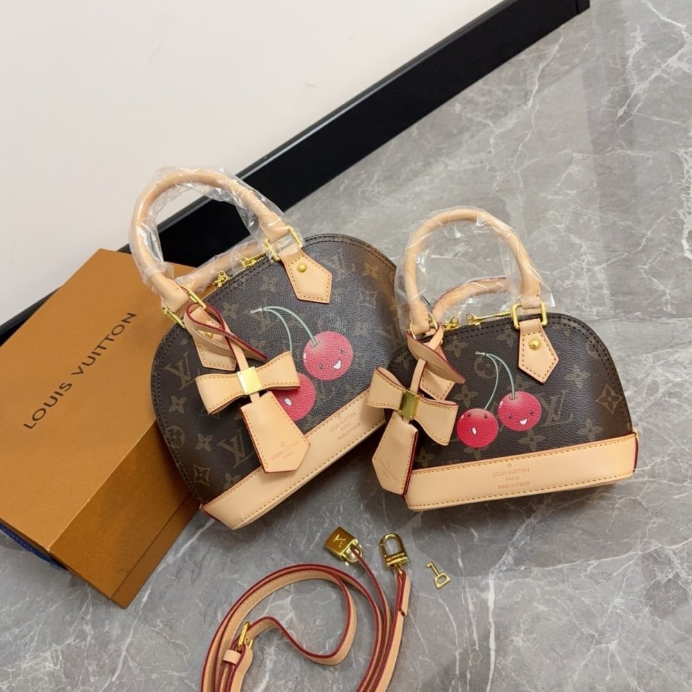 L0vis Vvtt0n X Takashi Murakami Monogram Cerise Nano Alma Brown 16 Cm M13416
