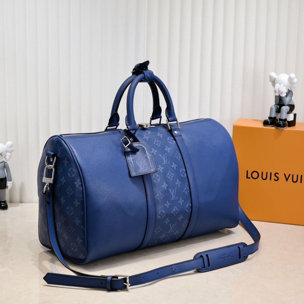 L0vis Vvtt0n Keepall Bandoulière 50 Taigarama Cobalt 45Cm M53766