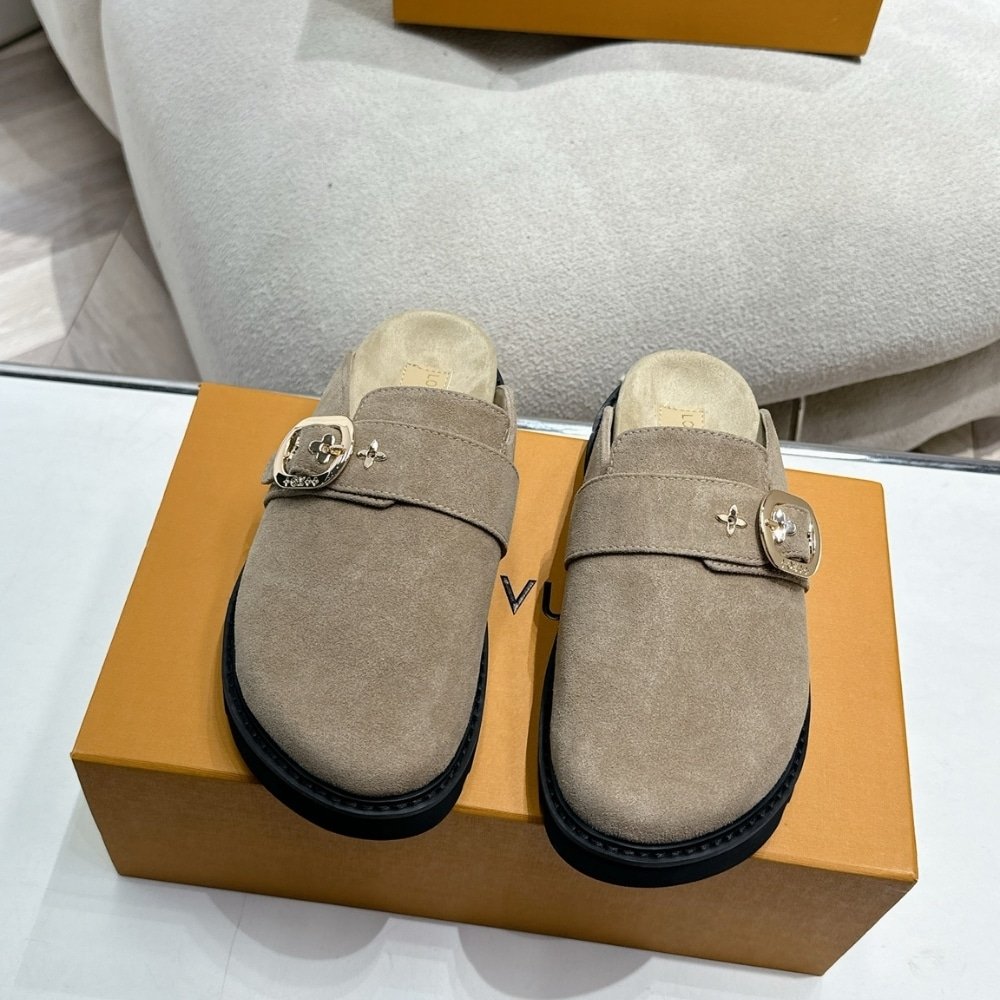 L0vis Vvtt0n Cosy Flat Comfort Clog Grey