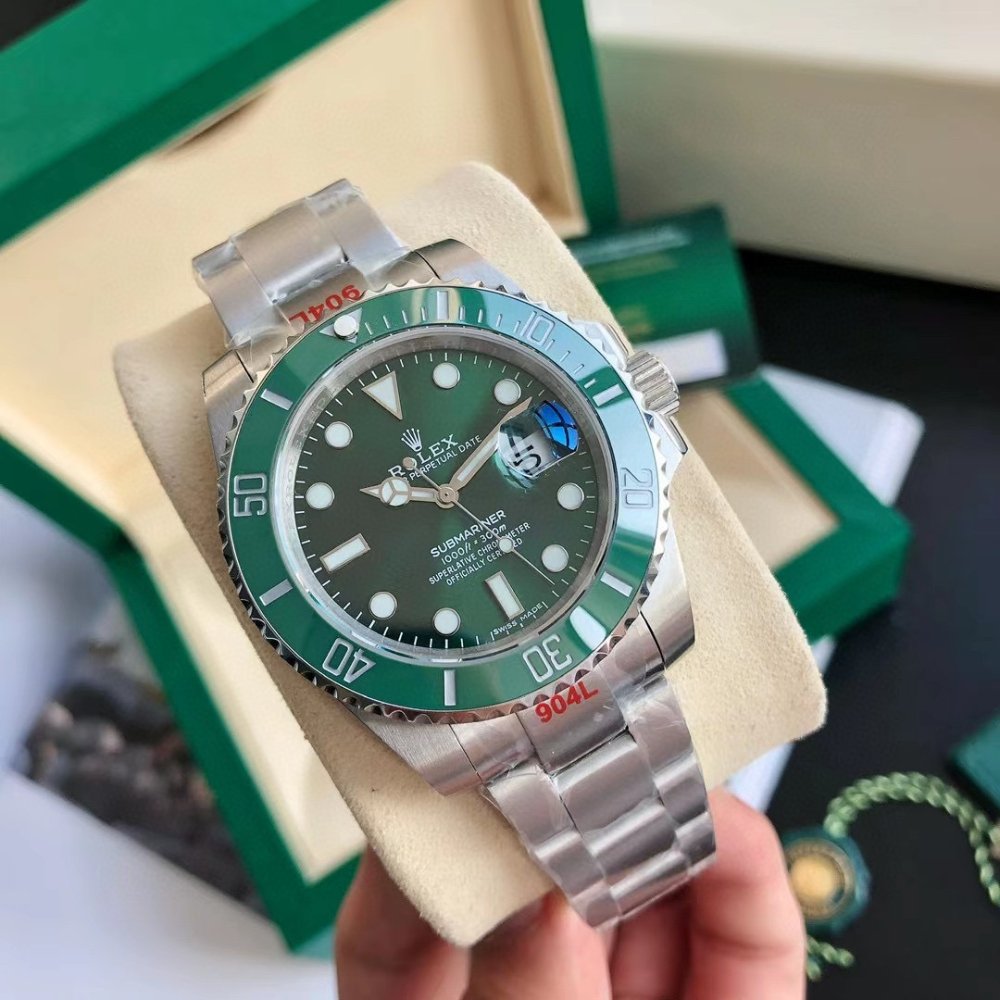 [S*per Vip 1:1] R01ex Submariner Silver Green Dial 40Mm 116610Lv 0002