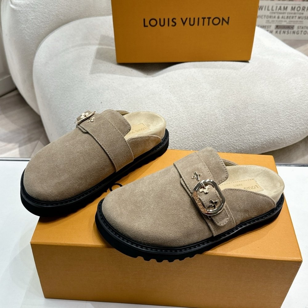 L0vis Vvtt0n Cosy Flat Comfort Clog Grey