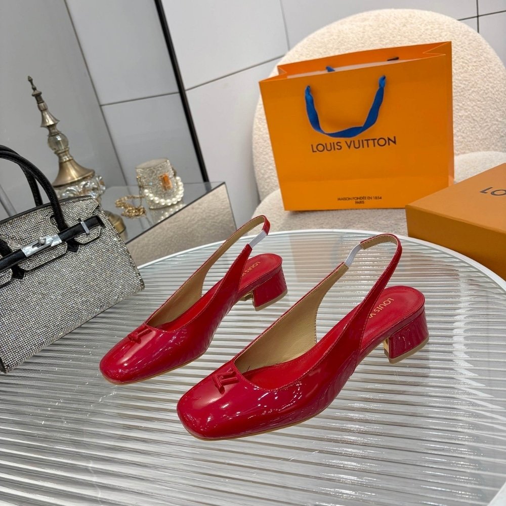 L0vis Vvtt0n Swing Slingback Pump Rouge 1Agudj