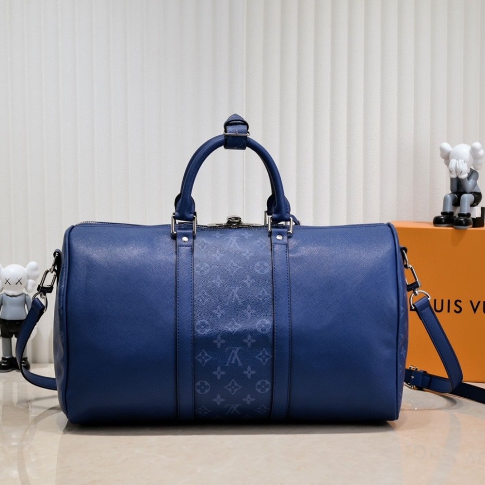 L0vis Vvtt0n Keepall Bandoulière 50 Taigarama Cobalt 45Cm M53766