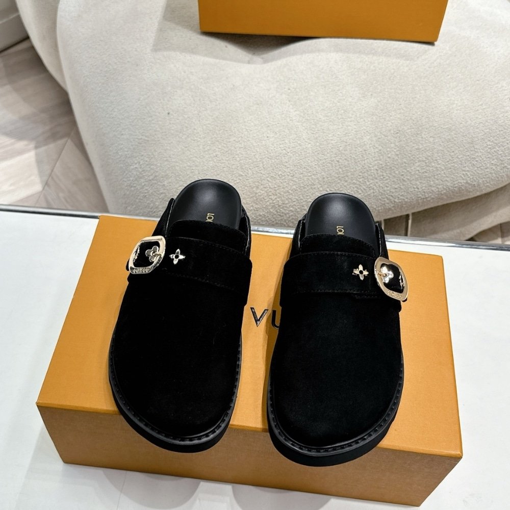L0vis Vvtt0n Cosy Flat Comfort Clog Black