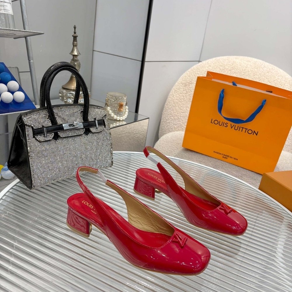 L0vis Vvtt0n Swing Slingback Pump Rouge 1Agudj