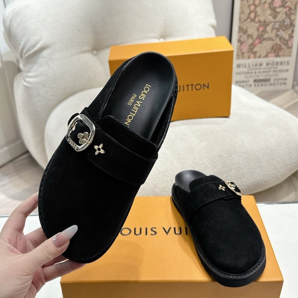L0vis Vvtt0n Cosy Flat Comfort Clog Black