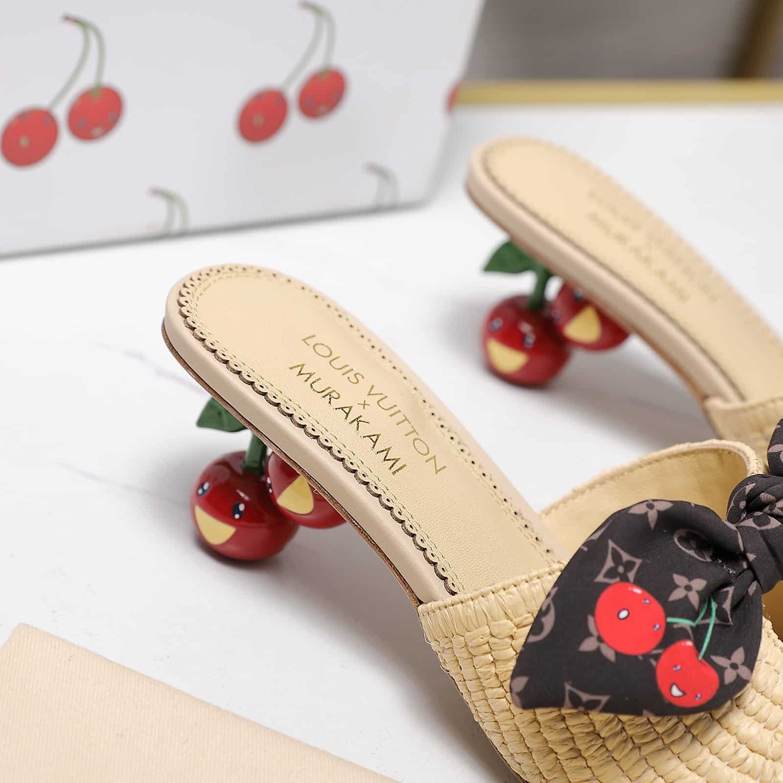 L0vis Vvtt0n X Takashi Murakami Cherie Mule Beige 1Ahlsq