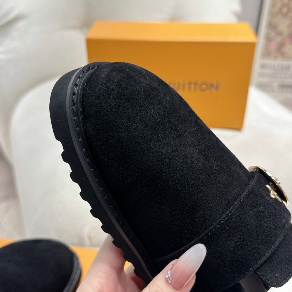 L0vis Vvtt0n Cosy Flat Comfort Clog Black