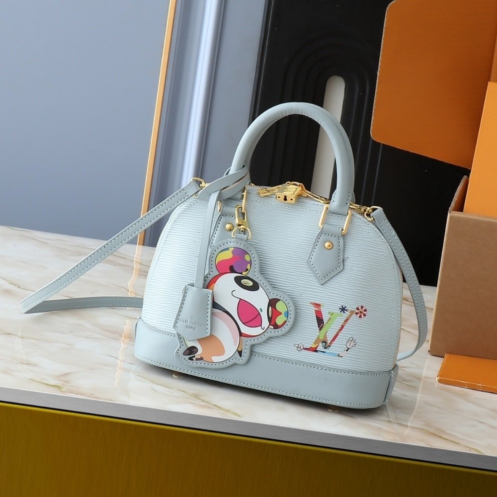 L0vis Vvtt0n X Murakami Alma BB Washed Blue 23Cm M14197