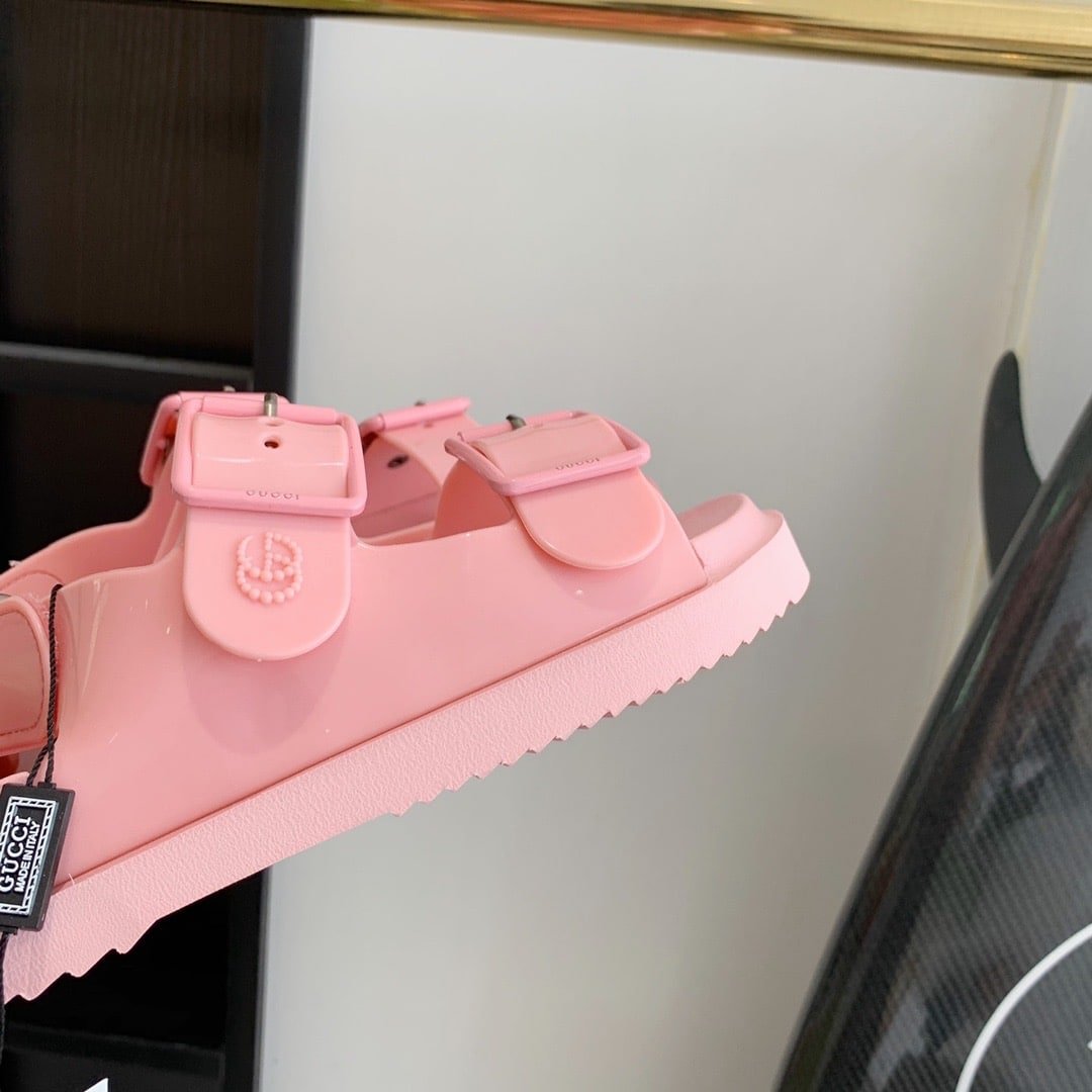 Gvc*1 Women’S Sandal With Mini Double G Pastel Pink 660243 J8700 5815