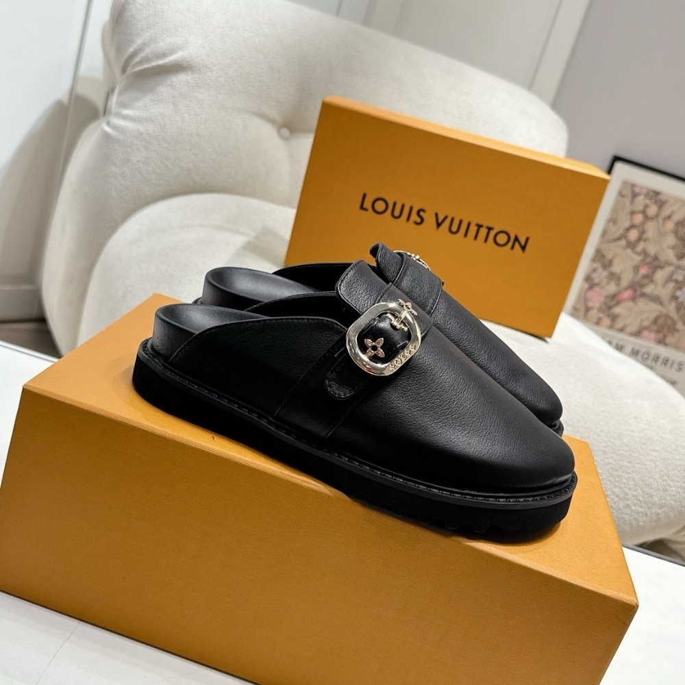 L0vis Vvtt0n Cosy Flat Comfort Clog Black 1Agvpt