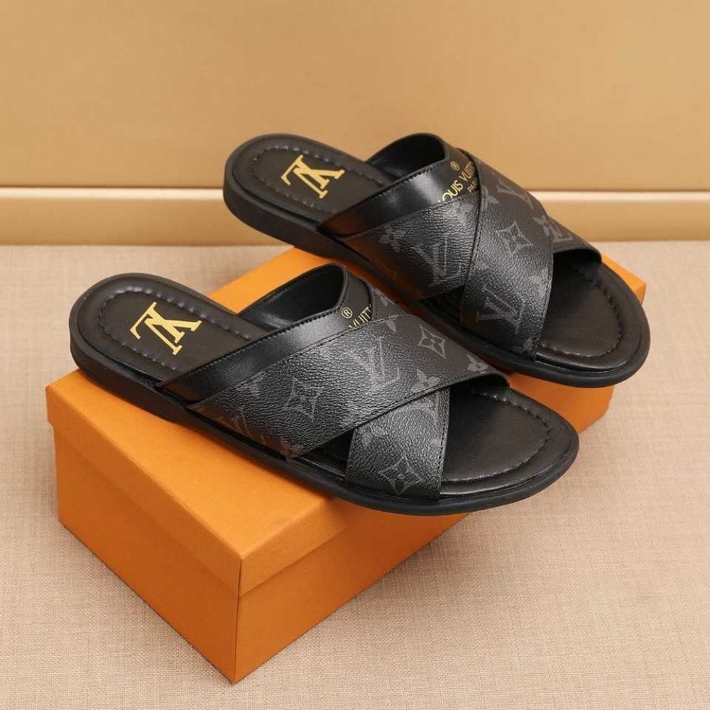 L0vis Vvtt0n Oasis Mule Monogram Black