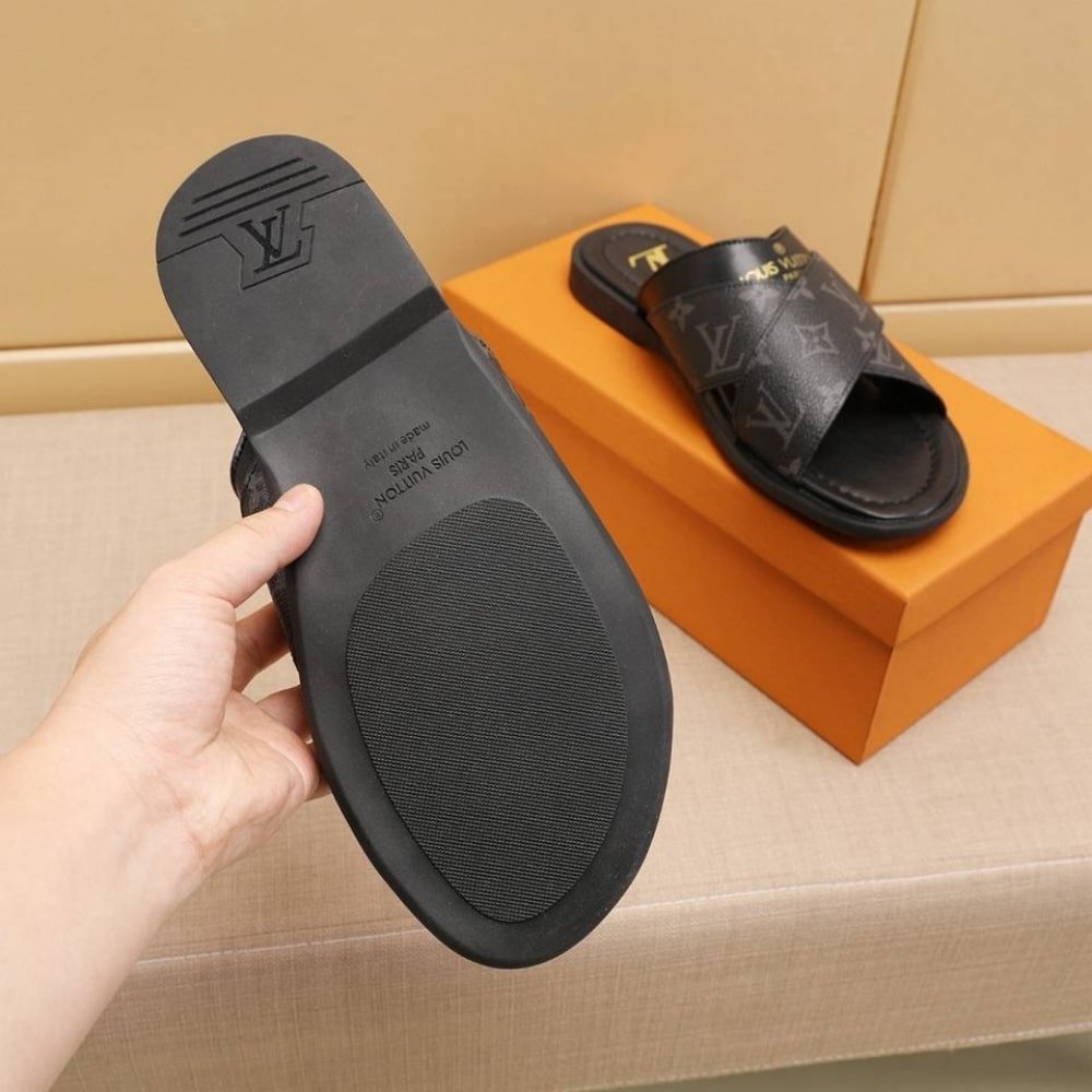 L0vis Vvtt0n Oasis Mule Monogram Black