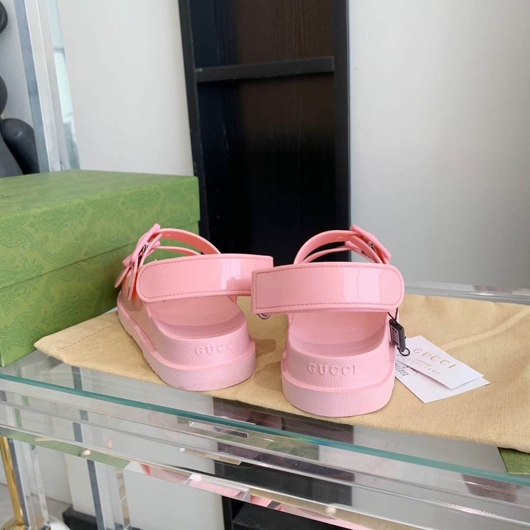 Gvc*1 Women’S Sandal With Mini Double G Pastel Pink 660243 J8700 5815