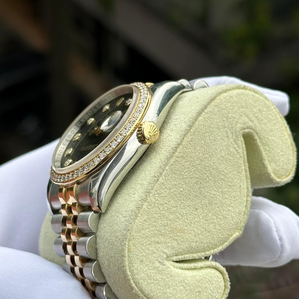 R01ex Oyster Perpetual Datejust Silver D1am0nd 36mm 116243
