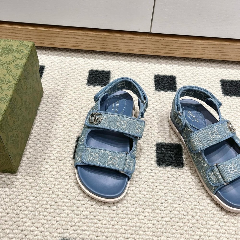 Gvc*1 Gg Sandal Light Blue Denim 771575 Facuo 4646