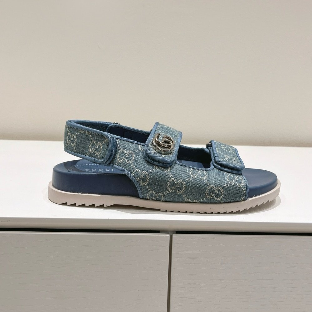 Gvc*1 Gg Sandal Light Blue Denim 771575 Facuo 4646