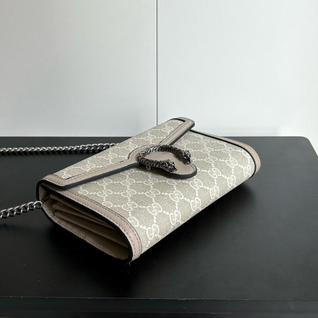 Gvc*1 Dionysus Chain Wallet Beige 20Cm 401231 Uulbn 9683