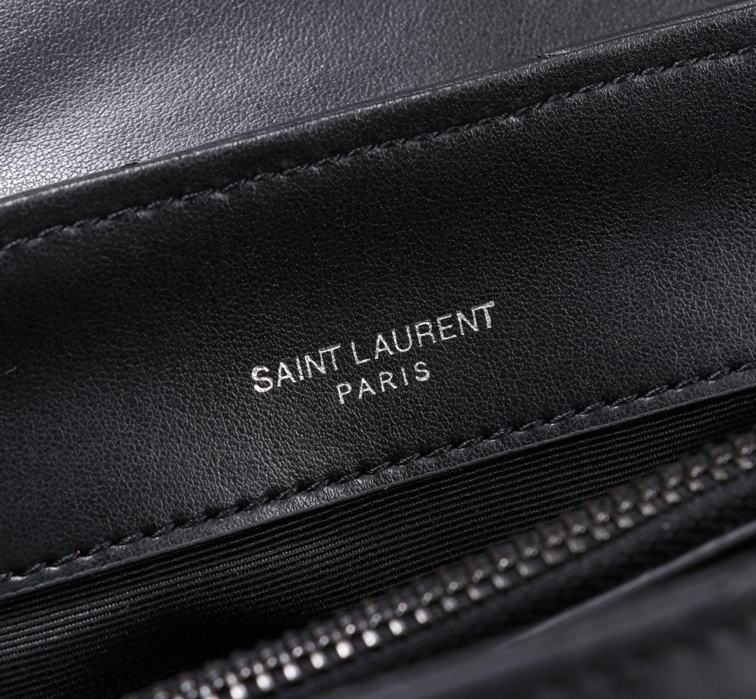 Sa1nt Lau*nt Loulou Small Chain Bag In Matelassé Y Black Noir 23Cm 494699Dv7281000