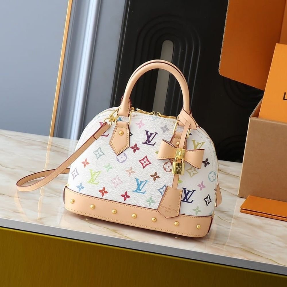 L0vis Vvtt0n X Takashi Murakami Alma BB White Multicolor 24Cm M13078
