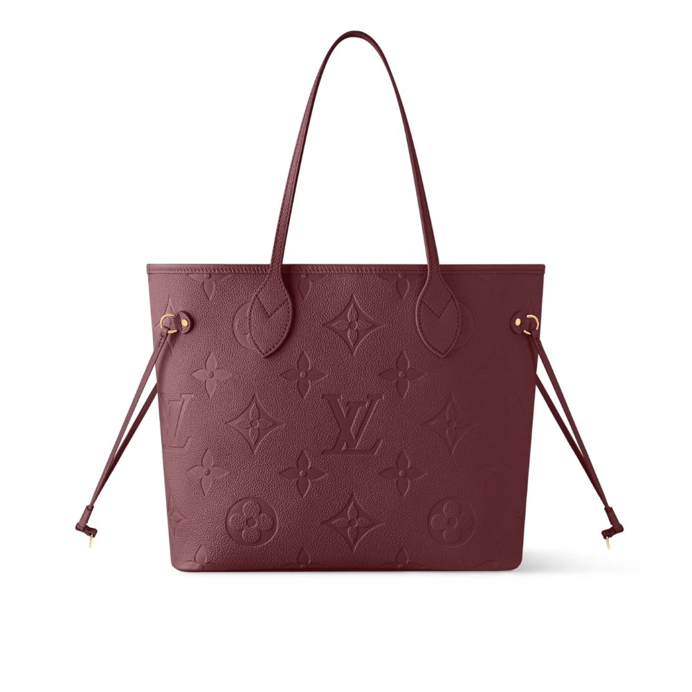 L0vis Vvtt0n Neverfull Mm Monogram Empreint Wine Red 31Cm M25855